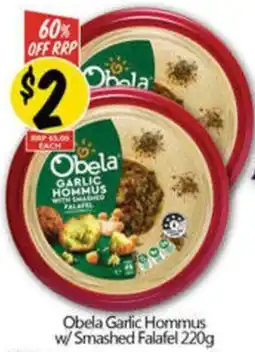 NQR Obela Garlic Hommus w/ Smashed Falafel offer
