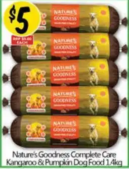 NQR Nature's Goodness Complete Care Kangaroo &Pumpkin Dog Food offer