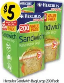 NQR Hercules Sandwich Bag Large offer
