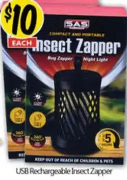 NQR USB Rechargeable Insect Zapper offer