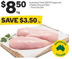 Woolworths Australian fresh rspca approved chicken breast fillets offer