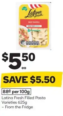 Woolworths Latina fresh filled pasta varieties offer