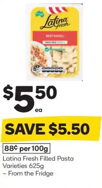 Woolworths Latina fresh filled pasta varieties offer