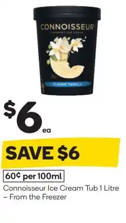 Woolworths Connoisseur ice cream tub offer