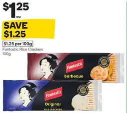 Woolworths Fantastic rice crackers offer