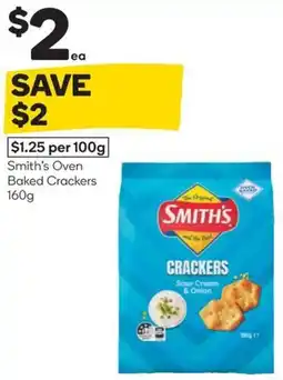 Woolworths Smith's oven baked crackers offer