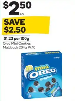 Woolworths Oreo mini cookies multipack offer
