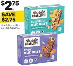 Woolworths Nice & natural nut bar offer