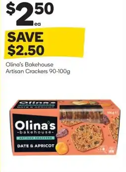 Woolworths Olina's bakehouse artisan crackers offer