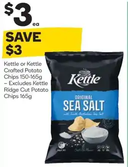 Woolworths Kettle or kettle crafted potato chips offer