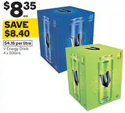 Woolworths V energy drink offer