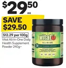Woolworths Vital all-in-one daily health supplement powder offer