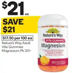 Woolworths Nature's way adult vita gummies magnesium offer
