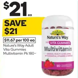 Woolworths Nature's way adult vita gummies multivitamin offer