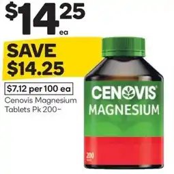Woolworths Cenovis magnesium tablets offer