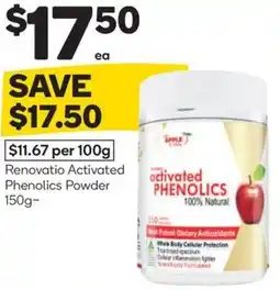 Woolworths Renovatio activated phenolics powder offer