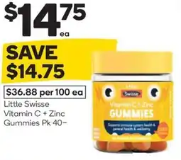 Woolworths Little swisse vitamin c + zinc gummies offer