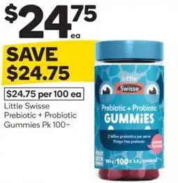 Woolworths Little swisse prebiotic + probiotic gummies offer