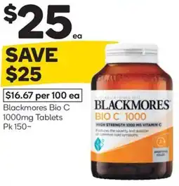 Woolworths Blackmores bio c 1000mg tablets offer