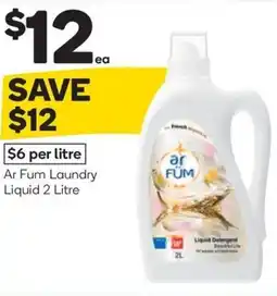 Woolworths Ar fum laundry liquid offer