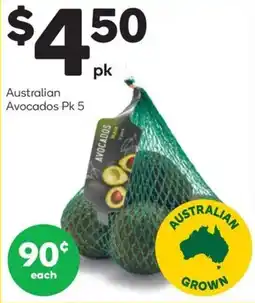 Woolworths Australian avocados offer