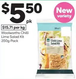 Woolworths Woolworths chilli lime salad kit offer