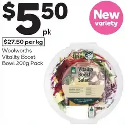 Woolworths Woolworths vitality boost offer