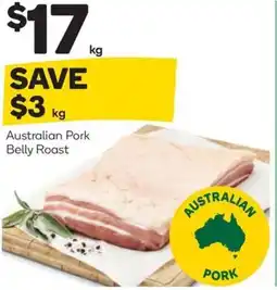 Woolworths Australian pork belly roast offer