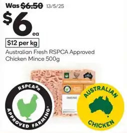 Woolworths Australian fresh chicken mince offer
