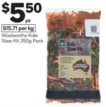 Woolworths Woolworths kale slaw kit offer