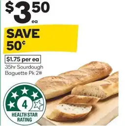 Woolworths 35hr sourdough baguette offer