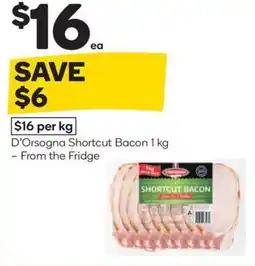 Woolworths D'orsogna shortcut bacon offer