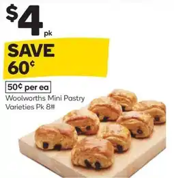 Woolworths Woolworths mini pastry varieties offer
