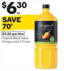 Woolworths original black label orange juice offer
