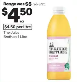 Woolworths The juice brothers offer