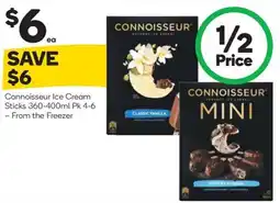 Woolworths Connoisseur ice cream sticks offer