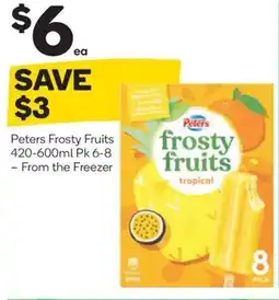 Woolworths Peters frosty fruits offer