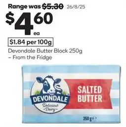 Woolworths Devondale butter block offer