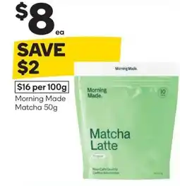 Woolworths Morning made matcha offer
