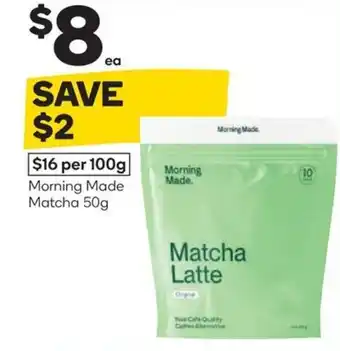Woolworths Morning made matcha offer