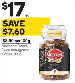 Woolworths Moccona freeze dried indulgence coffee offer