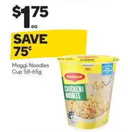 Woolworths Maggi noodles cup offer