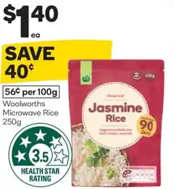 Woolworths Woolworths microwave rice offer