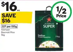 Woolworths Alishaan basmati rice offer