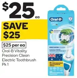 Woolworths Oral-b vitality precision clean electric toothbrush offer