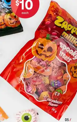Kmart Universal Candy Zappo Millions Tiny Tasty Chewy Sweets: Spooky Treats offer