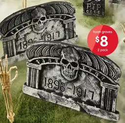 Kmart Foam Tombstones offer