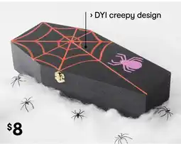 Kmart Halloween Craft Wood Coffin Box offer