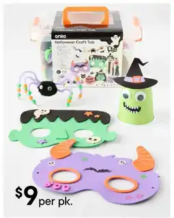 Kmart Halloween Craft Tub offer