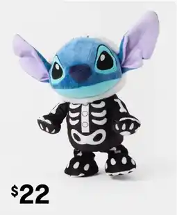 Kmart Disney Lilo & Stitch Halloween Stitch Skeleton Plush Toy offer